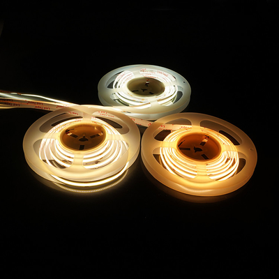 Kepadatan Tinggi 336 LED/M Fleksibel COB LED Strip Light ((Chip-On-Board) Light Untuk lemari, pencahayaan rak