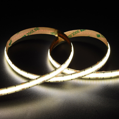 Lampu strip COB CCT berwarna putih ganda bertenaga tinggi 3000K-6500K Suhu warna lampu seragam UL Terdaftar Lampu pita