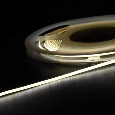 COB LED Strip Light 528 LEDs/m 3mm Densitas Tinggi Fleksibel RA90 Alam Panas Putih Linear Dimmable untuk pita led langit-langit