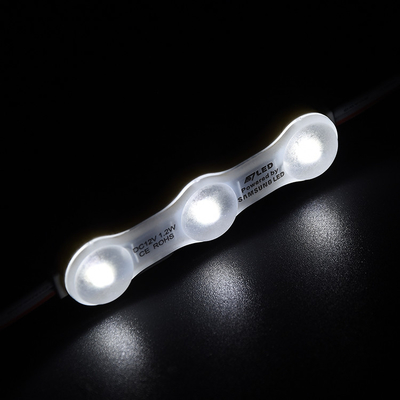 1.2W IP68 DC12V 3 LED Modul Dengan LED SMD2835 160° Sinar dengan Tepi Adhesive Backside