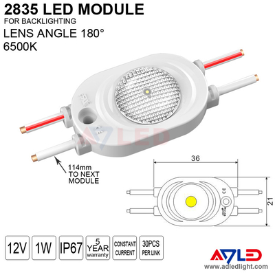 Modul Lampu LED IP67 Sumber Lampu Latar Modul  White 12 Volt Mini Kecil Untuk Signage