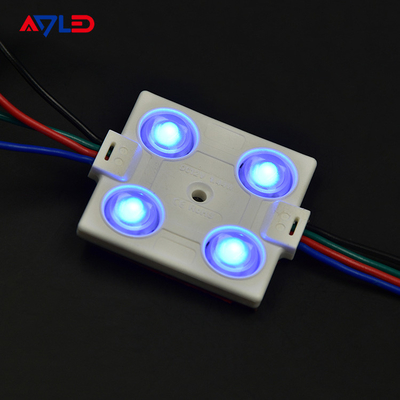 Lampu Modul LED RGB 12V 1,44W 4 SMD 5050 Modul Modulo Tahan Air Untuk Tanda Iklan LED