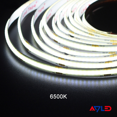 336LED High Density COB LED Strip Light 24VDC Fleksibel Untuk Proyek Pencahayaan