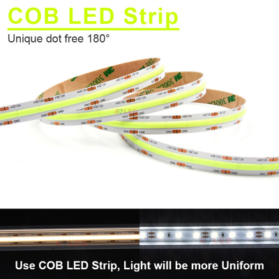 Desain Keandalan Lingkungan Ultra Tinggi Lampu RGB Luar 528led/m COB Led Strip Light