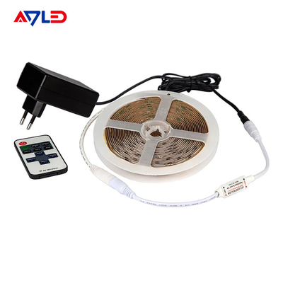 UL Flexible LED Strip Famous Chip 24V Ultra Thin Silicone 10mm PCB board IP20 528 lampu led cob