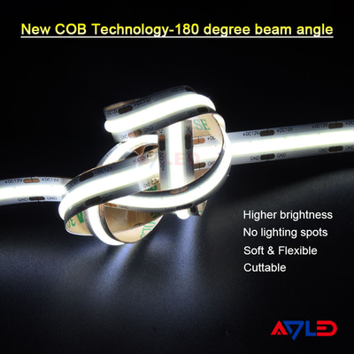 3000k CRI90 Cob Soft Lights Harga bagus 5Meter / Reel 528LEDS