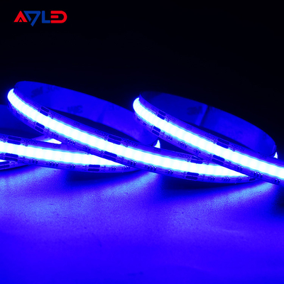 COB Smart LED Strip Lights Fleksibel Dotless RGB 12V Tahan Air Luar Ruangan Multi Warna