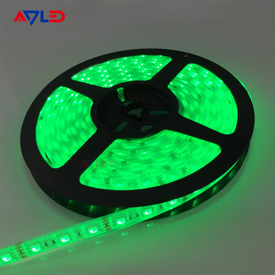 Warna hijau SMD 5050 60LEDs/M LED Strip Lampu untuk furnitur Dekorasi Cerah Tinggi Waterproof