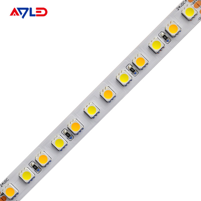 Dimmable Tunable White LED Strip Lights CCT Suhu Warna Dapat Disesuaikan 2700K Hingga 6500K 5050