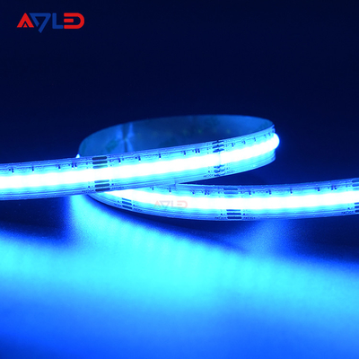 Lampu LED Strip Tahan Air Terdaftar UL DC24V Fleksibel DC24V Dotless RGB CCT COB LED Strip