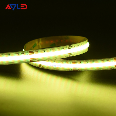 COB LED Strip Lights 24V Tahan Air IP67 Tabung Silikon Terus Menerus CCT RGB LED Strip