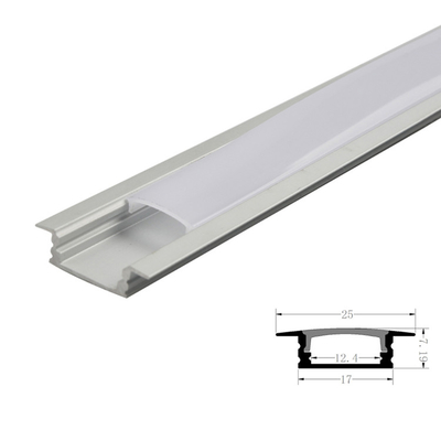 Lampu Saluran Profil LED Luar Ruang Dengan Tutup PC Diffuser 1m 2m 3m