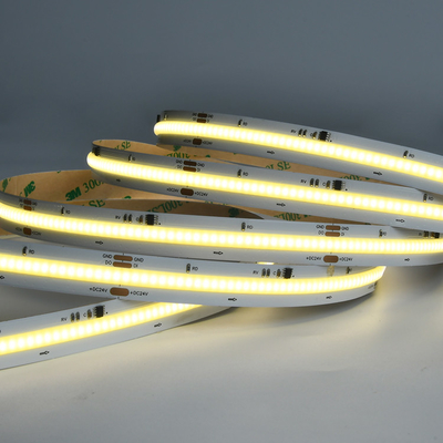 14W/M LED Putih Murni Digital COB Strip Light 420 LED IP20 24V 5 Meter Per Roll