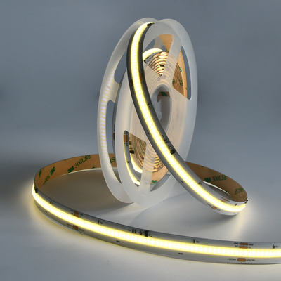 Dinamis Putih Tunable COB LED Strip 24V Output Cahaya Seamless Pilihan Putih Vibrant Lampu linier