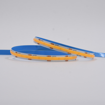 10W/M FCOB 8mm 480LEDs/M COB Reel To Reel LED Strip Light Densitas Tinggi FOB Lampu pita linier