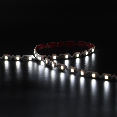 Zig Zag Led Tape Light Bendable S Shape 6500K White Led Strip Untuk Mini Signage Indoor &amp; Outdoor