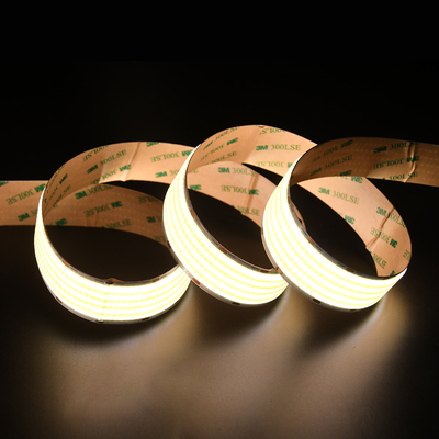 ADLED 30MM papan pcb 1600leds fleksibel pita LED DC24V COB strip 90 CRI Fleksibel Seragam 40w/M