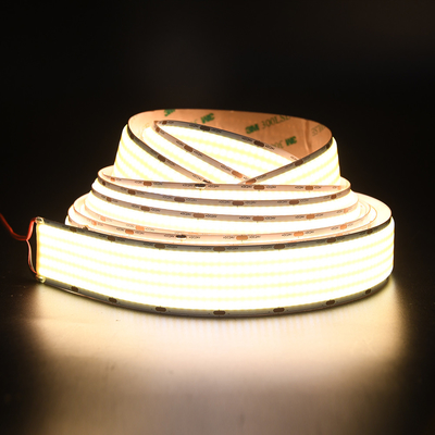 ADLED 30MM papan pcb 1600leds fleksibel pita LED DC24V COB strip 90 CRI Fleksibel Seragam 40w/M