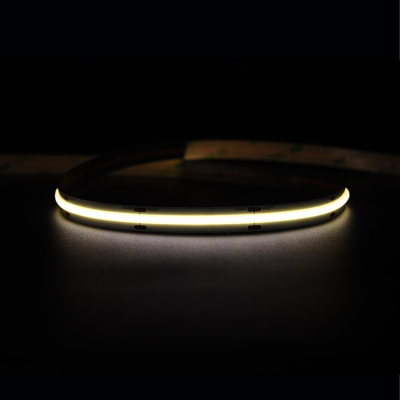 Super terang 528 LED/M COB Led Strip 12V 24V 10MM Spotless kuning COB/FOB Strip Light