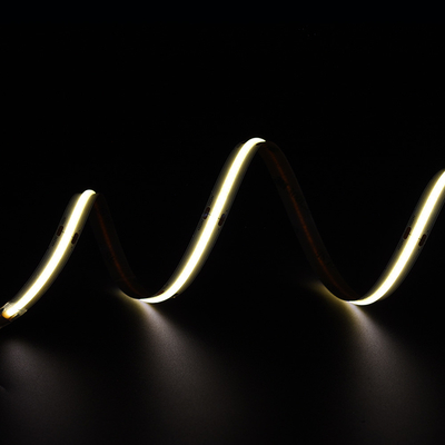 Super terang 528 LED/M COB Led Strip 12V 24V 10MM Spotless kuning COB/FOB Strip Light