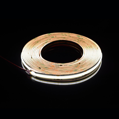 528Leds 12V 24V Cob 10mm Warna Fleksibel Led Strip Light Ra90 Lampu linier tanpa titik cahaya