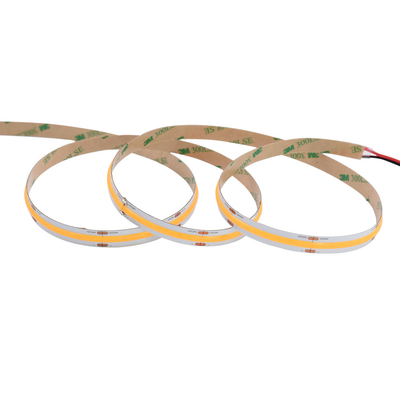 Kecerahan Tinggi CRI Tinggi (90-98) Strip COB dengan 528 LED per meter, Lebar 10mm, DC24V LED Tape Light