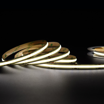 Tidak ada Unit Pemotong Minimal Bebas Panas Putih COB LED Strip 14W/M 5M Per Roll 1400LM/M