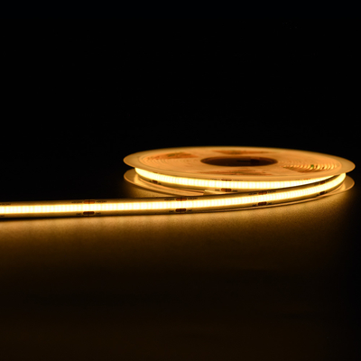 Tidak ada Unit Pemotong Minimal Bebas Panas Putih COB LED Strip 14W/M 5M Per Roll 1400LM/M
