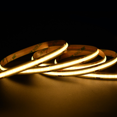 Adled Pabrik Cob Led Strip Ra90 528led/m 24V 14w/m Rohs Ce UL Sertifikasi Lulus