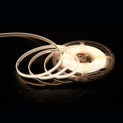 COB DC24V Fleksibel Lampu Strip LED 480leds / m Reel To Reel Warna Putih Suhu IP20 Rated Dengan Garansi 3 Tahun