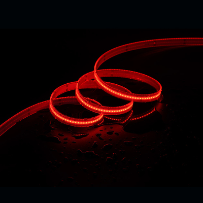 IP20 Rgbw Rgb Cob Led Strip Lampu 12V 24V Pixel Fleksibel Mengembalikan Cob led strip