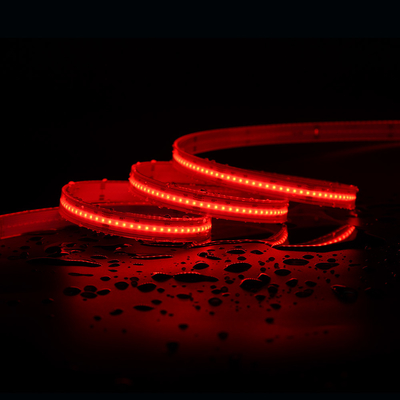 IP20 Rgbw Rgb Cob Led Strip Lampu 12V 24V Pixel Fleksibel Mengembalikan Cob led strip
