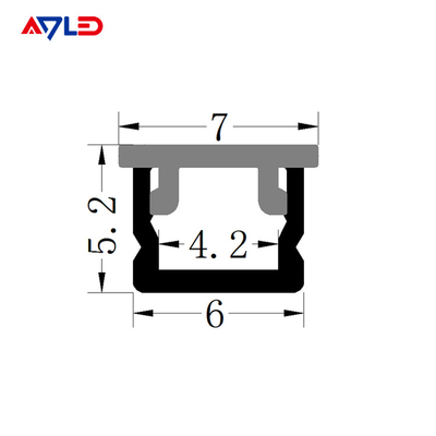 1m 2m 3m ADP-0606 Profil aluminium untuk strip pencahayaan led profil luar lampu led profil