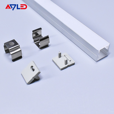 aluminium profil saluran rumah untuk fleksibel led strip permukaan modul lampu linier