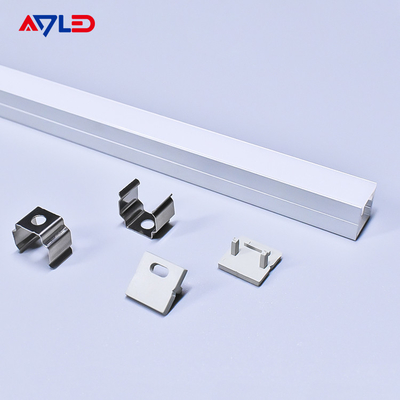 aluminium profil saluran rumah untuk fleksibel led strip permukaan modul lampu linier