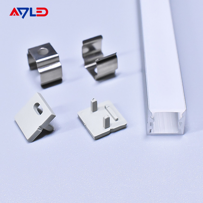 aluminium profil saluran rumah untuk fleksibel led strip permukaan modul lampu linier