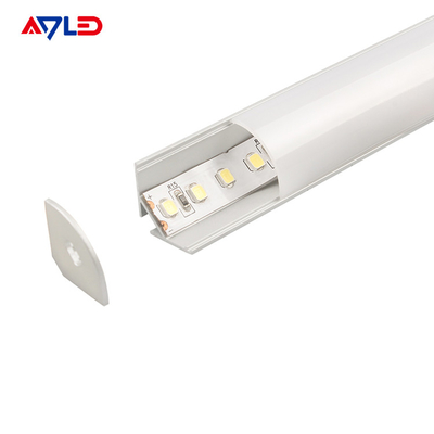 10.4mm Profil Aluminium Luas Untuk Strip Led Cahaya Desain Modern Profil Aluminium Led