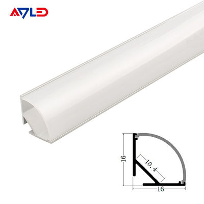 10.4mm Profil Aluminium Luas Untuk Strip Led Cahaya Desain Modern Profil Aluminium Led