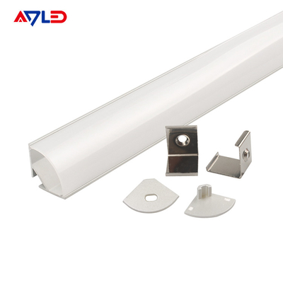 10.4mm Profil Aluminium Luas Untuk Strip Led Cahaya Desain Modern Profil Aluminium Led
