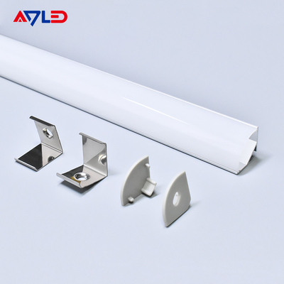 10.4mm Profil Aluminium Luas Untuk Strip Led Cahaya Desain Modern Profil Aluminium Led