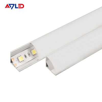 LED Strip Profile Channel Light Diffuser Corner Extrusion Channel LED Aluminium Profile untuk LED Strip