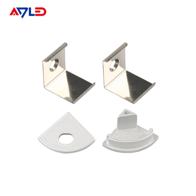 LED Strip Profile Channel Light Diffuser Corner Extrusion Channel LED Aluminium Profile untuk LED Strip