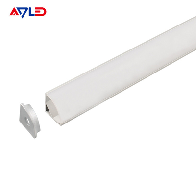 16*16mm Aluminium yang digantung led anodisasi aluminium ekstrusi led profil permukaan sudut dipasang led strip cahaya profil