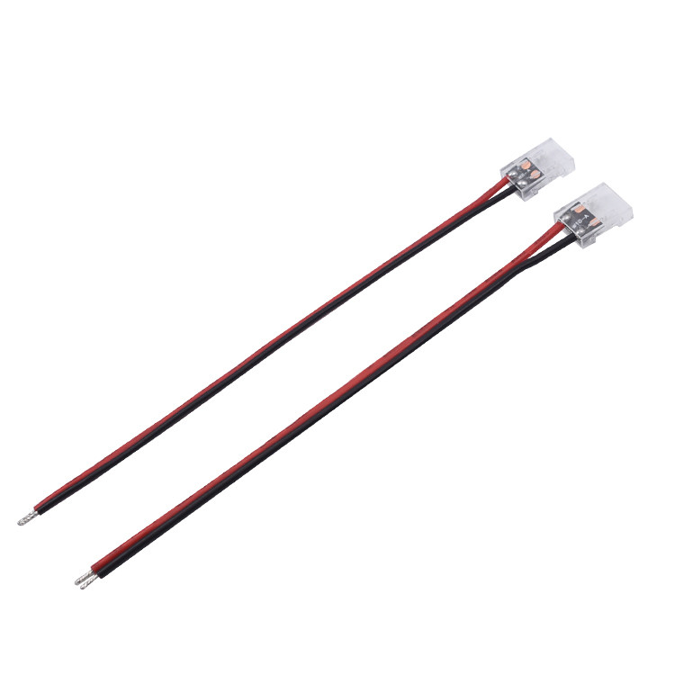 2 Pin Line To Strip Led Connector Dengan Lebar Kabel 6mm 8mm 10mm Pcb