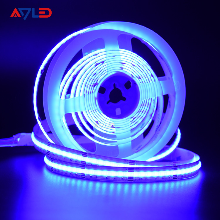 COB 840 LED RGB CCT Led Strip 16W/M High Bright Dotless Colorful Tape FOB LED untuk Dekorasi Ruang Indoor