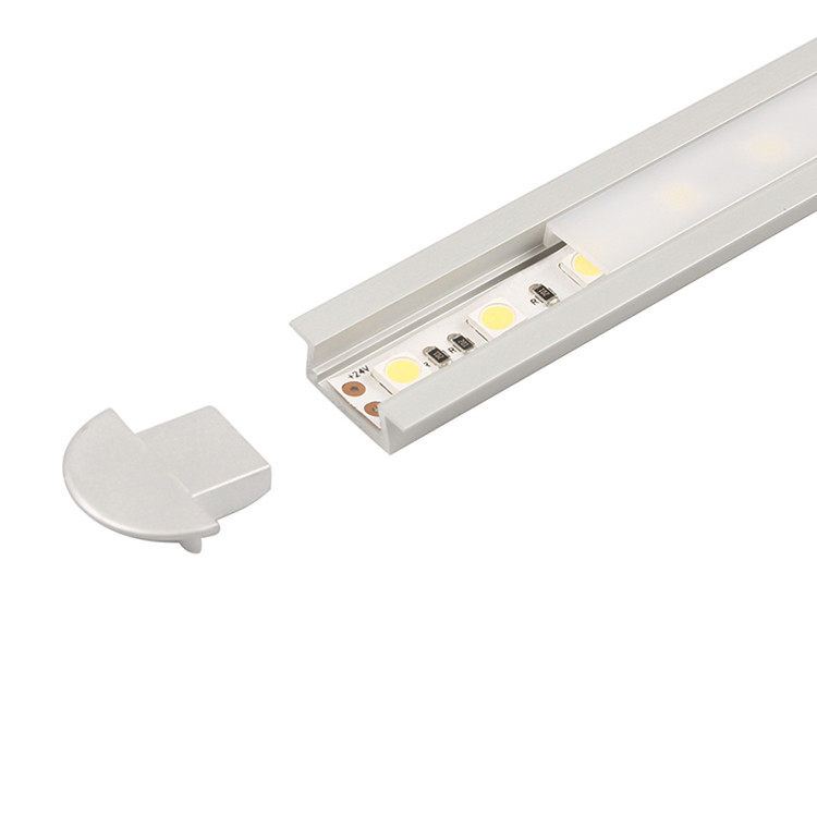 1606B Saluran Aluminium yang terkubur untuk lampu LED Berbagai gaya dan ukuran Strip Diffuser untuk LED