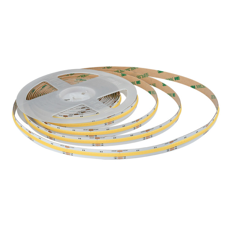 8W/M FCOB CCT 640 LED Light Strip Densitas Tinggi Fleksibel FOB COB 10mm PCB Board Dengan Linear Dimmable