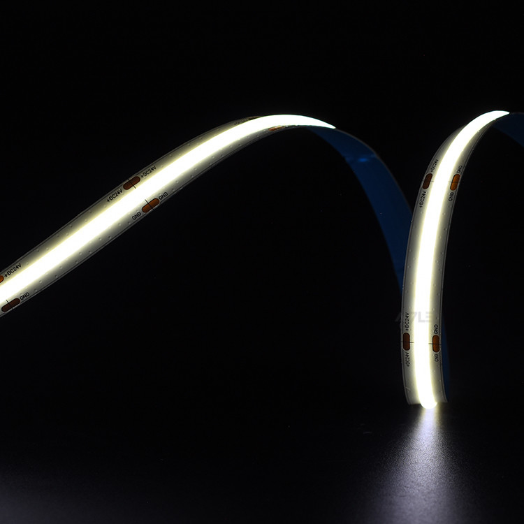 COB LED Strip Light DC 24V Lemes Dan Tidak Bernoda 504LEDs/M 16.4ft Fleksibel Lampu Pita