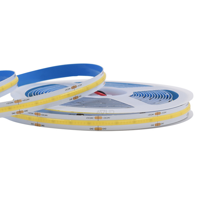 lampu pita led5M Dot Free Uniform Illumination Chip on board led strip lighting 12W/M Fleksibel Led Strip Cob 12Vtape lig