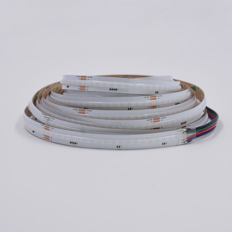 5m RGB COB LED Strip Light Fleksibel Perpaduan Warna dan Saturasi